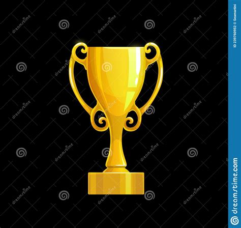Winner Golden Cup Interface Icon Of Game Reward Stock Vector
