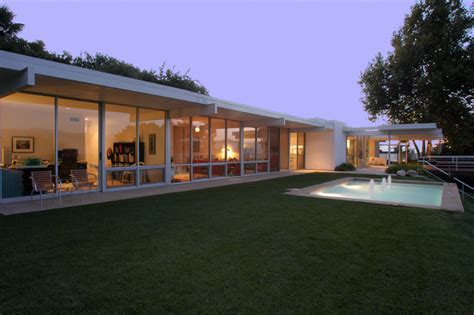 Any of the plans shown can be altered in any way to fit your style, size requirements and budget. steel post and beam - Midcentury - Exterior - Los Angeles - by Gathrid design