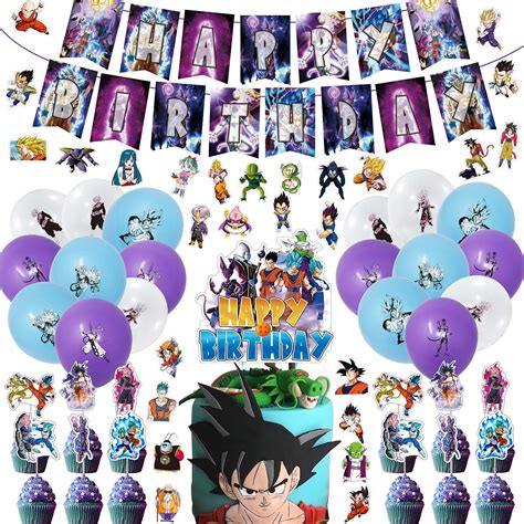 Buy Dragon Ball Z Birthday Party Supplies 95pcs Dragon Ball Party