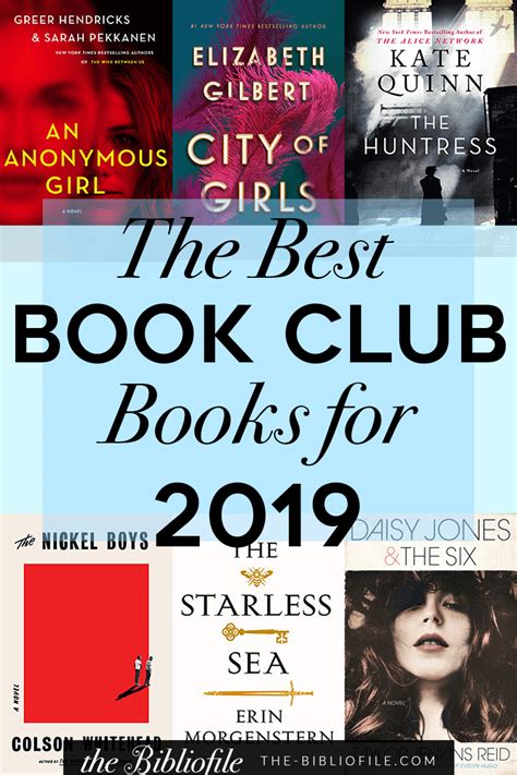 20 Best Book Club Books For 2019 The Bibliofile Book Club Books