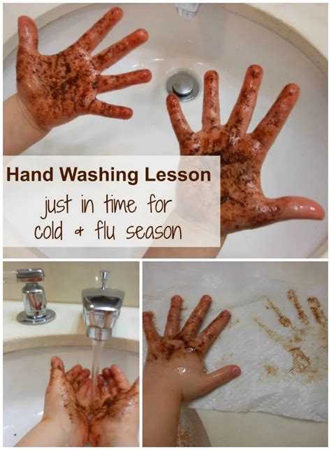 Easy Hand Washing Activity for Kids with Cinnamon