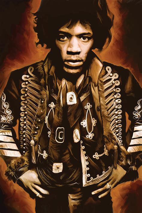 Although he had a short career, jimi hendrix continues to have a lasting influence on rock music. Jimi Hendrix Artwork Painting by Sheraz A