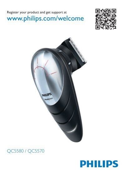 Philips Norelco Diy Cordless Hair Clipper Quick Start Guide Zht