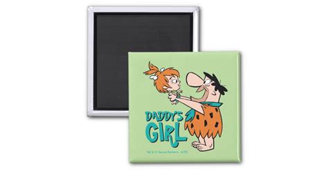 The Flintstones Fred And Pebbles Daddys Girl Magnet Zazzle