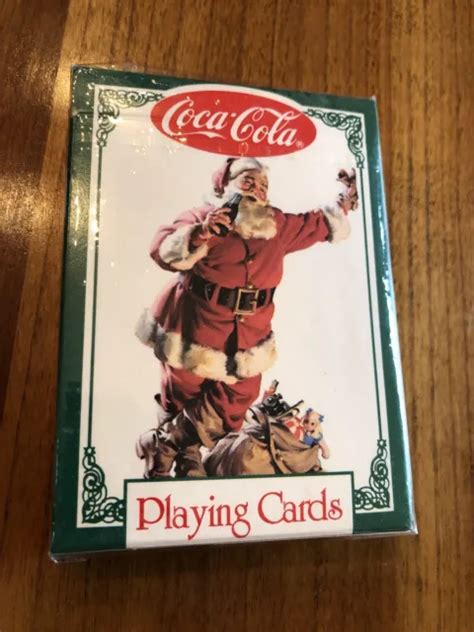 Vintage Sealed Deck Coca Cola Holiday Santa Claus Playing Cards Picclick