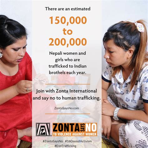 Day 4 Join Zonta In Saying No To Trafficking In Nepal Join Us In