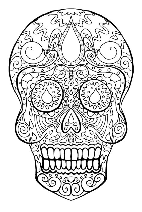 Check spelling or type a new query. Skeleton Head Coloring Pages at GetColorings.com | Free ...