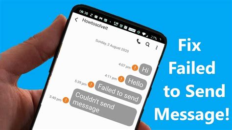 How To Fix Failed To Send Message In Your Phone What Does Message