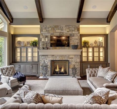 A main feature like a fireplace can help gives a warm atmosphere into your home, decorating living room it is not always easy especially if your living room has small space. 16+ Inspiring Rustic Interior Design & Decor - New Home ...