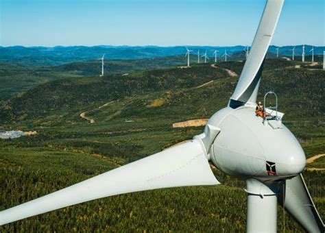 Boralex erected 126 Enercon wind turbines at the wind farm near Quebec ...