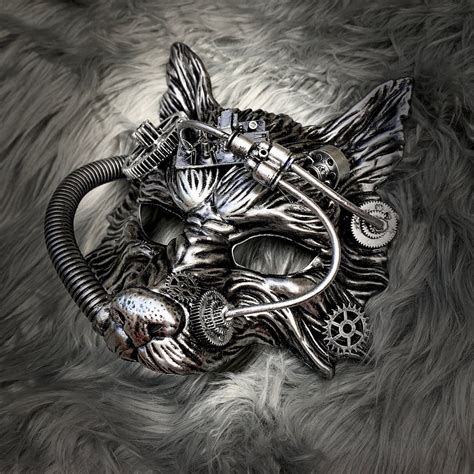 Silver Wolf Mask, Masquerade Wolf Mask for Halloween, Cosplay and Party