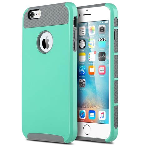 iphone 6 plus phone case 2 piece style hybrid shockproof hard case cover with hybird shockproof
