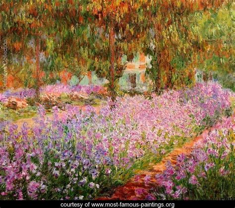 The famous monet's gardens in giverny outside the hustle and bustle of paris bears the memory of claude monet who would paint the same subject on the nymphéas (or water lilies) are arguably monet's most famous paintings. Claude Monet Most Famous Paintings | ... In Monets Garden ...