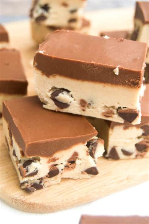 Chocolate Chip Cookie Dough Fudge • The Diary Of A Real Housewife