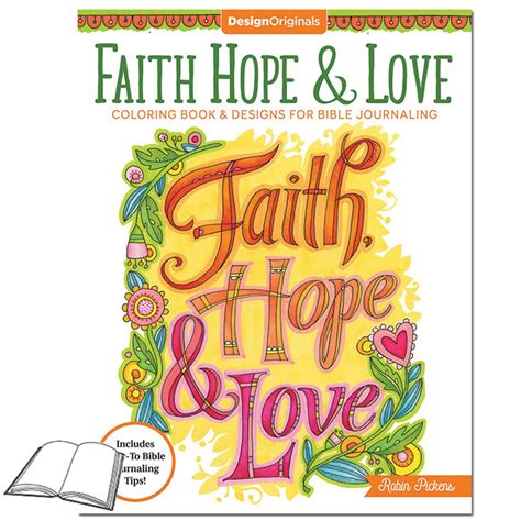 Faith Hope And Love Coloring Book