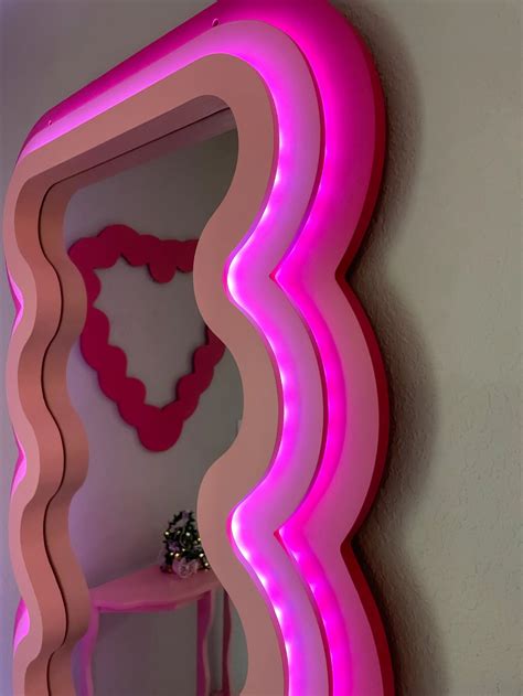 The Margs Wavy Mirror Curved Mirror Squiggly Mirror Etsy Funky