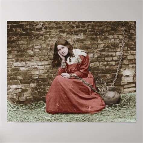 St Therese As Joan Of Arc Poster Zazzle