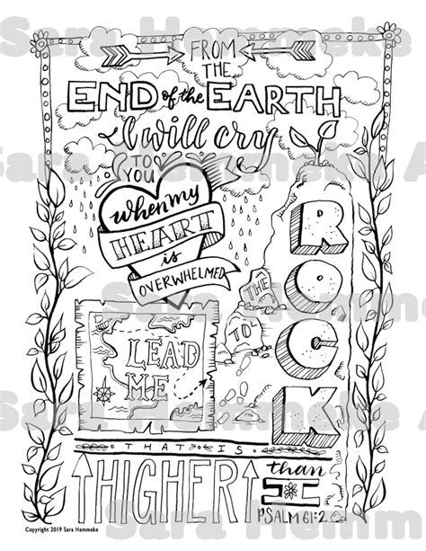 Psalm Coloring Page