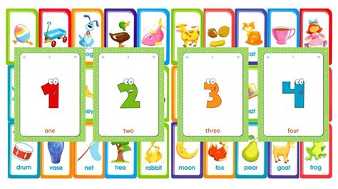 Flashcards For Kids Numbers 1 To 20 Learn Words In English Youtube