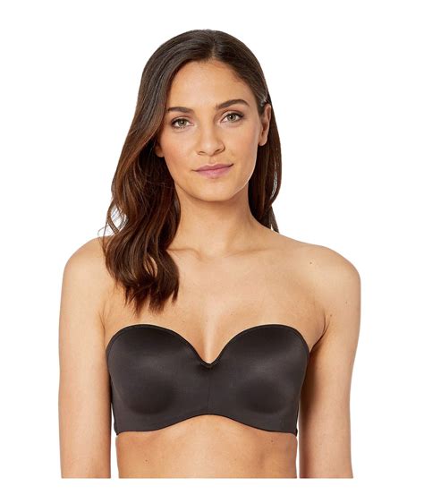 Bali Synthetic One Smooth Strapless Underwire Bra In Black Lyst