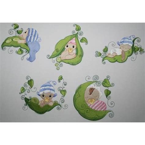 Two Peas In A Pod Babies Combo Baby Embroidery Machine Embroidery