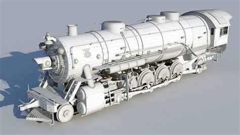Artstation 3d Model Of Locomotive