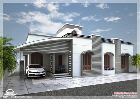 Modern Single Floor Villa In 1350 Sqfeet ~ Kerala House Design Idea