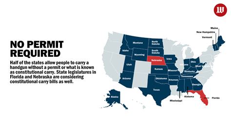 Which States Allow The Permitless Carry Of Guns 49 OFF