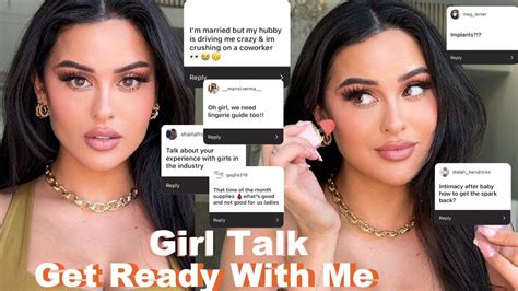 girl talk grwm while trying new makeup l christen dominique youtube