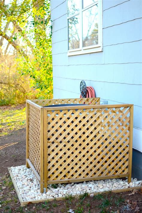 Steps for building an outdoor ac cover jenn largesse 1. A/C Cover DIY - use left over lattice? :) Also add the ...