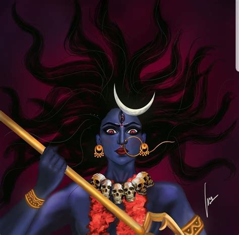 Pin by иван on holy Kali goddess Durga maa paintings Durga painting
