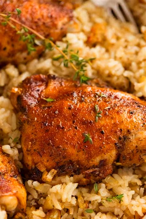 Baked Chicken With Rice - 101 Simple Recipe
