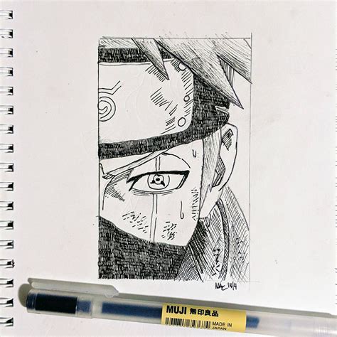 Manga Style Kakashi Naruto Anime Manga Naruto Drawings Naruto