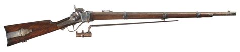 Civil War Sharps New Model 1863 Rifle With Socket Bayonet Rock Island