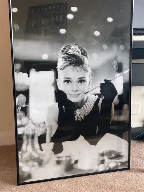 Iconic Audrey Hepburn Framed Poster Artwork In Ealing Broadway