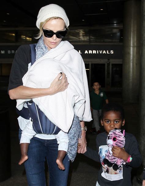 Charlize Theron Steps Out With Her Son And Newly Adopted Daughter — See