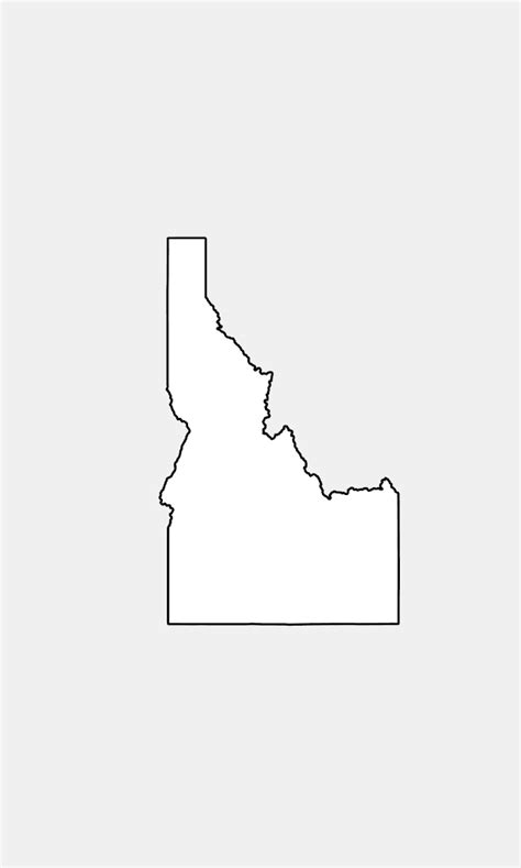 Idaho Drawing Silhouette Idaho Outline Clipart Large Size Png Image