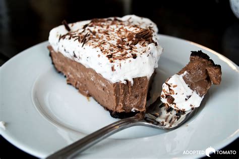 A Classic Homemade Rich Decadent Chocolate Cream Pie