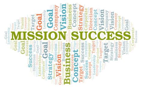 Mission To Success Grunge Stamp Seal On Gradient Background Stock