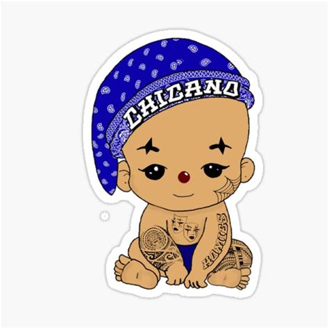 Vato Loco Cholo Baby Sticker For Sale By Enviousobjects2 Redbubble