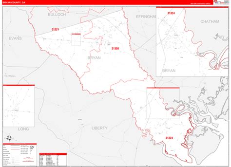 Maps Of Bryan County Georgia