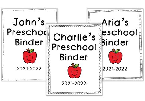 Free Preschool Binder Covers Free Printable Discovering Mommyhood