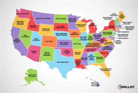 Take A Bow America What Every Us State Is Best At