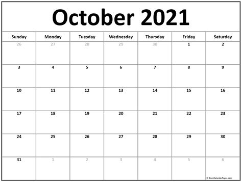 2021 Monthly Calendar Printable Free Calendar Printables Free Blank