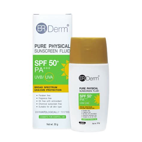 Berich Thailand Co Ltd Br Derm Pure Physical Sunscreen Fluid Spf