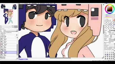 An animation about the build battle minigame on hypixel! Chibi Minecraft speedpaint - YouTube