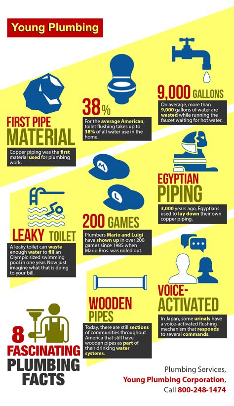 8 Fascinating Plumbing Facts Shared Info Graphics