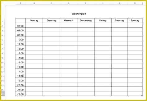 Kostenlose rapportzettel vorlage zum download : 6 Wochenplan Grundschule Vorlage - MelTemplates - MelTemplates