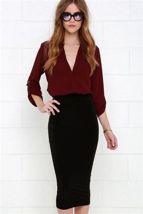 Amazing Winter Pencil Skirt Outfits Ideas Black Pencil Skirt