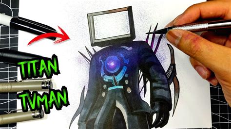 Como Dibujar A Titan Tv Man De Skibidi Toilet 📺 Drawing Skibidi Toilet Titan Tvman Youtube